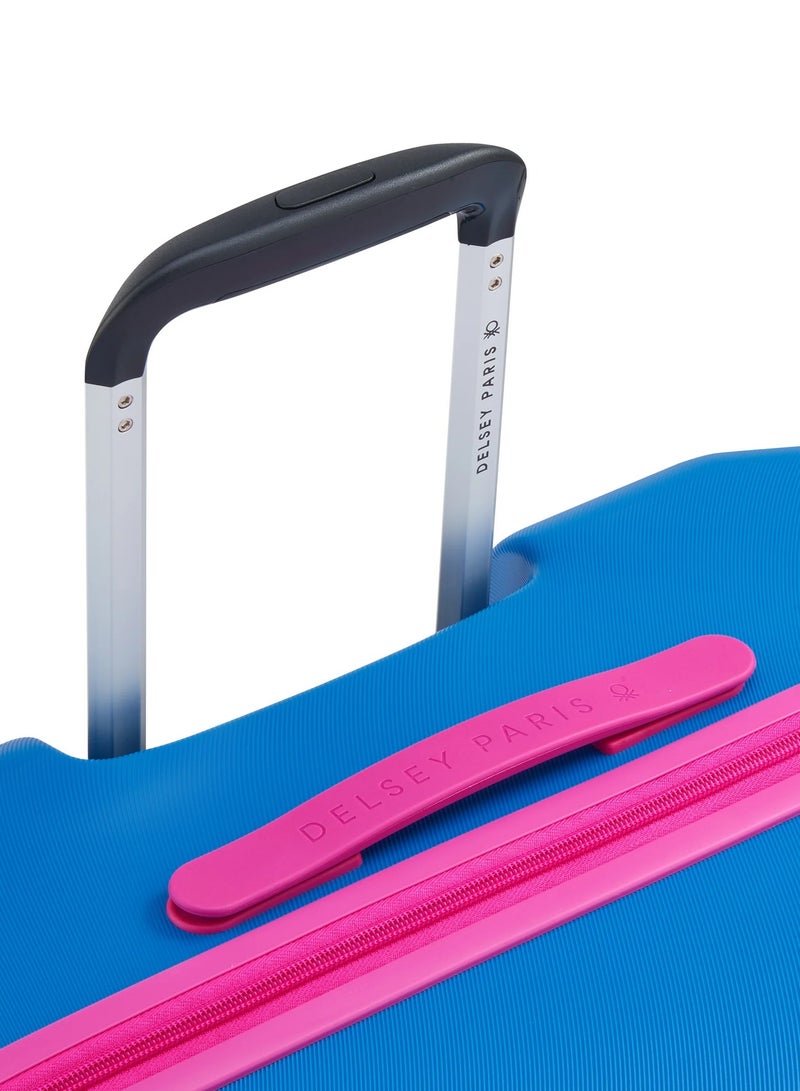 UNITED COLORS OF BENETTON Fabrica 70 Cm 4 Double Wheeled Non-Expandable Check-In Luggage Trolley Case - Blue - Image 5